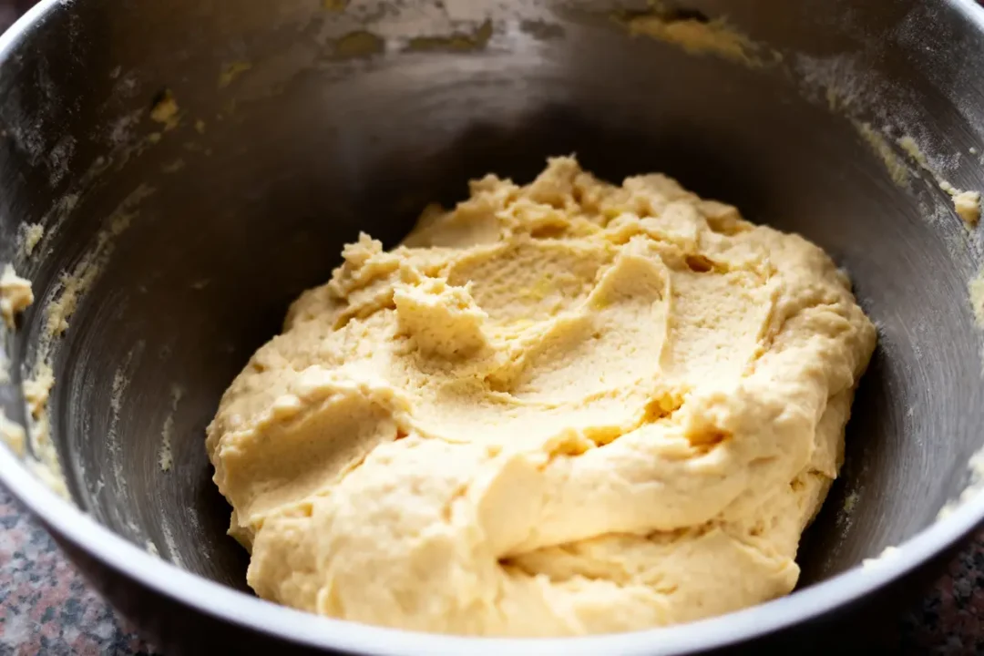 Pâte à choux au Thermomix prête dans un bol en acier inoxydable