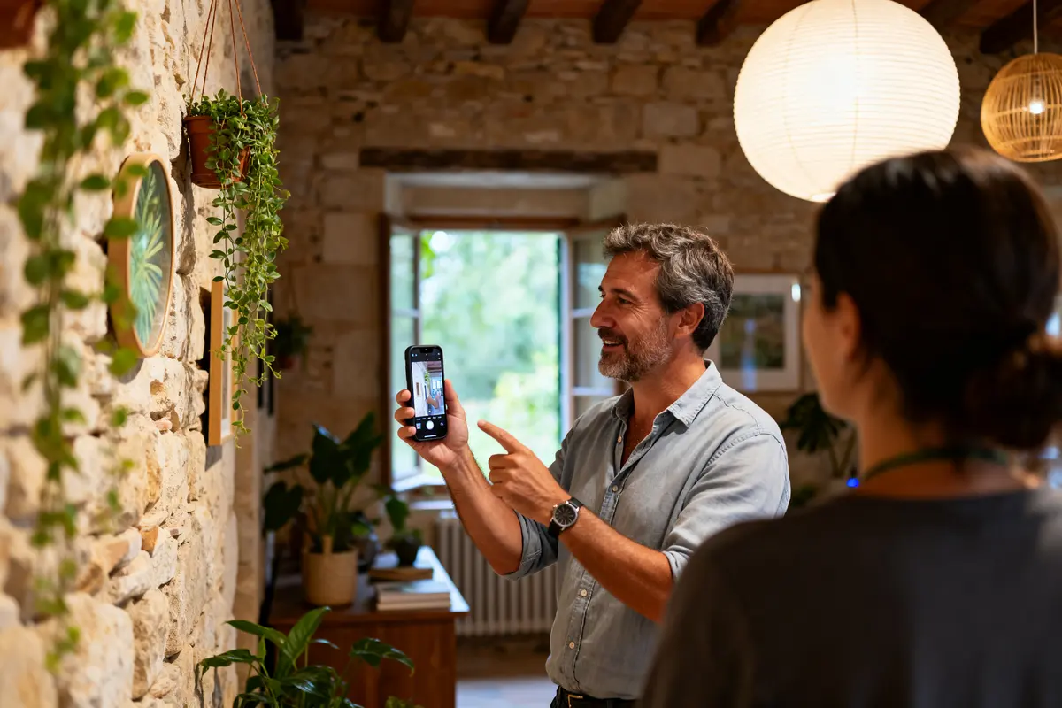 Personne examinant la décoration intérieure lors de Rénovation XXL que sont-ils devenus en 2024