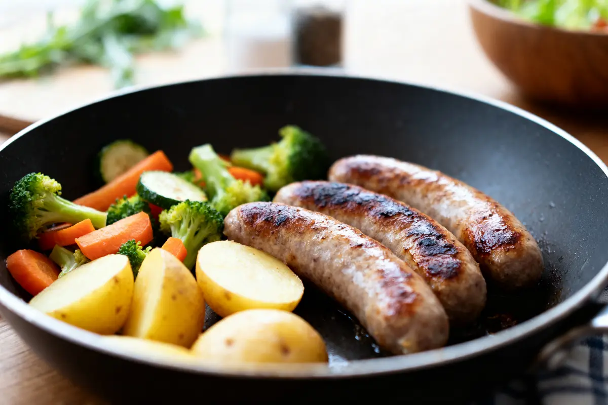 Poêlée de chipo grillées avec légumes et pommes de terre pour recette avec chipo