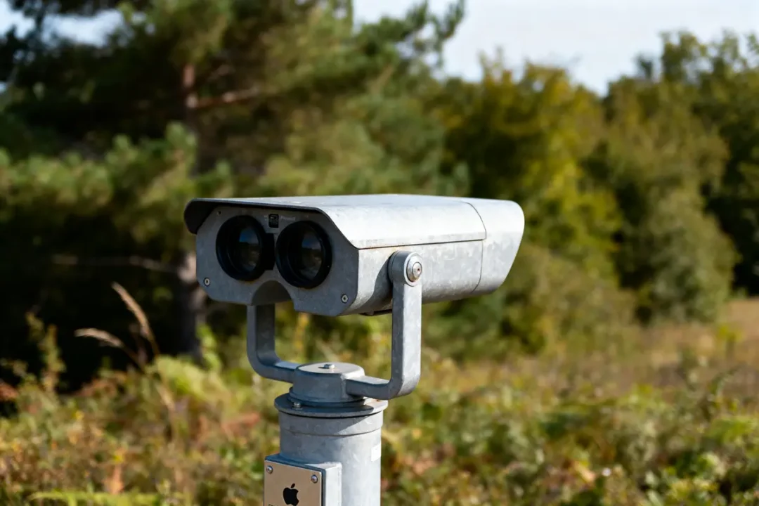 Dispositif optique dans la nature pour station observation checklist en plein air